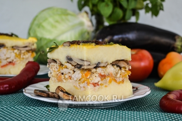 Рецепт картофельной запеканки с фаршем без сыра в духовке