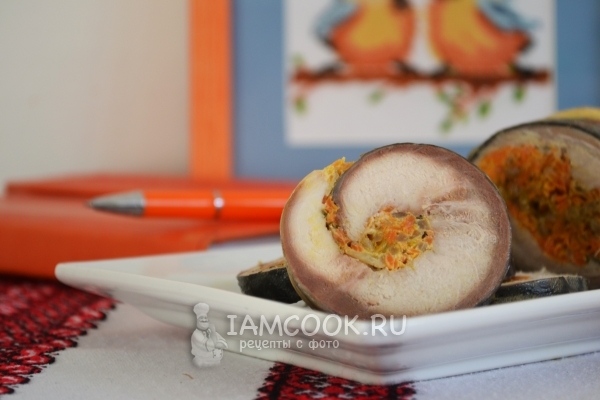 Рецепт рулета из скумбрии с желатином