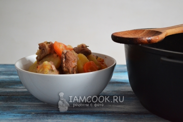 Готовая хашлама на пиве