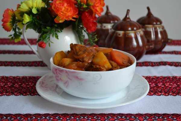 Рецепт чанахи в горшочках в духовке