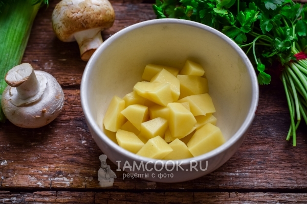 Порезать картофель