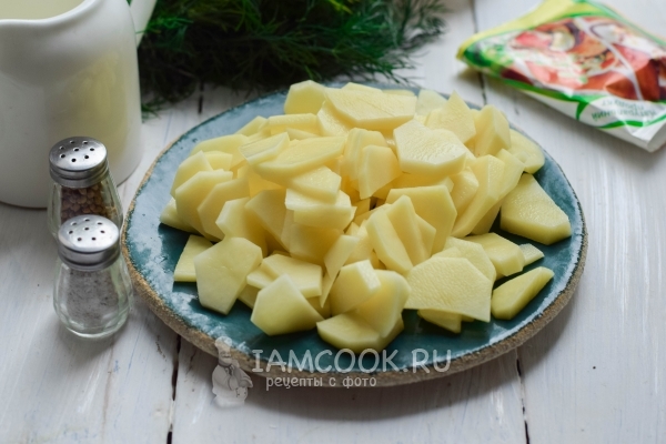 Порезать картофель