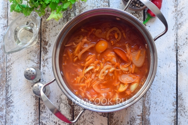 Потушить овощи