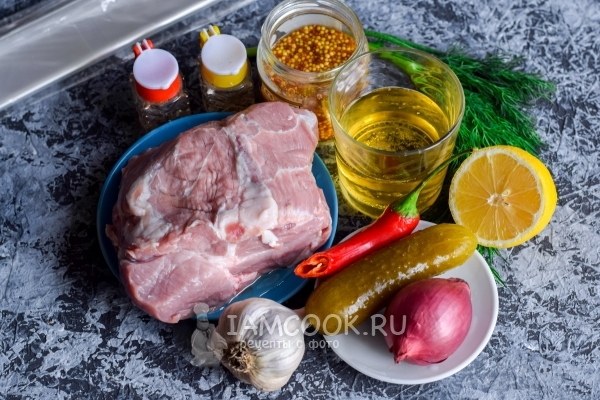 Ингредиенты для свинины в пиве в духовке