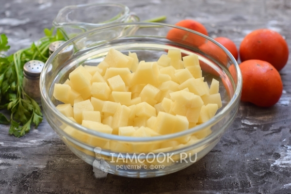 Порезать картофель