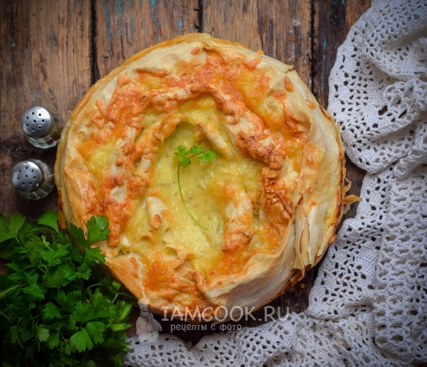 Фото запеканки из лаваша с фаршем в духовке