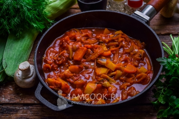 Потушить овощи