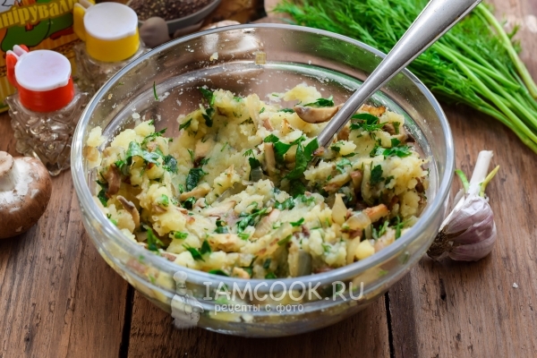 Размешать фарш