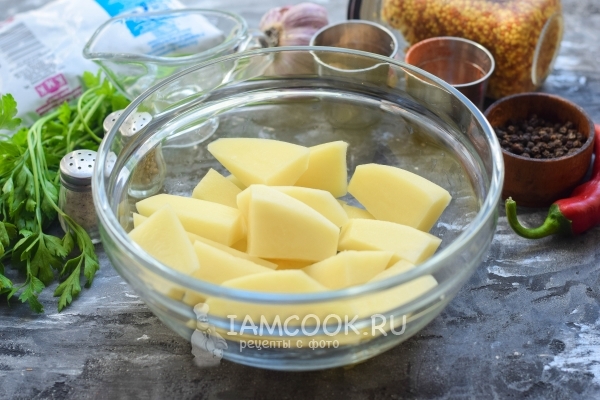 Порезать картофель