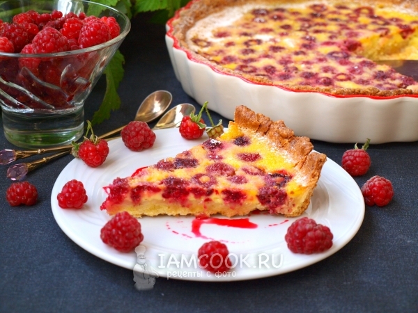 Цветаевский пирог с малиной