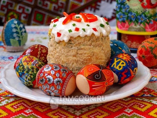 Рецепт салата «Пасхальный кулич»