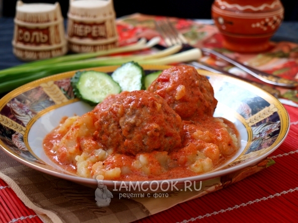 Рецепт подливы для тефтелей с томатной пастой и сметаной