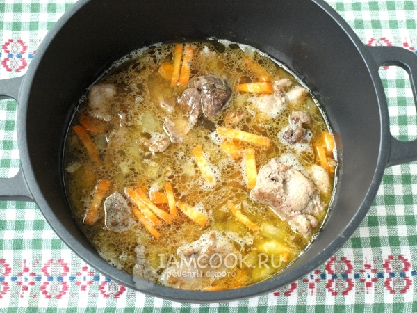 Добавить кролика, рис и воду