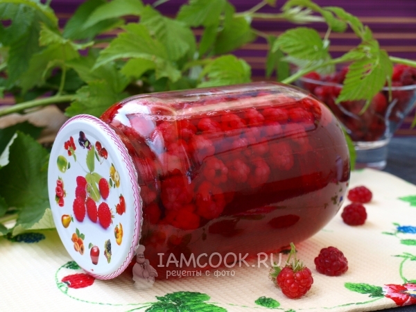 Рецепт компота из малины на зиму