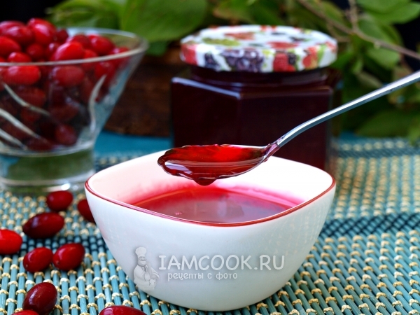Фото желе из кизила на зиму