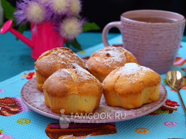 Рецепт творожных кексов без сливочного масла