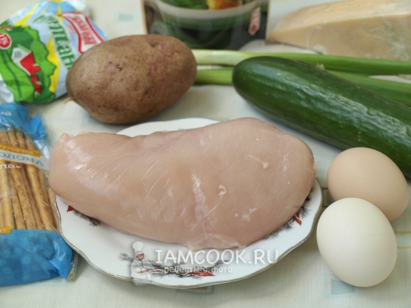 Ингредиенты для салата «Пасхальный кулич»