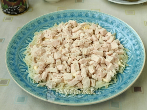 Положить куриную грудку