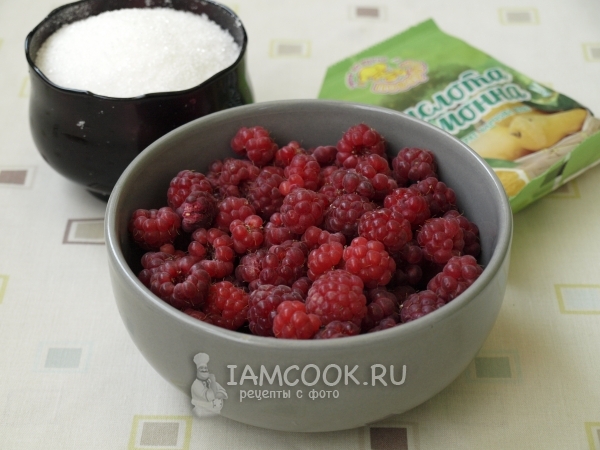 Ингредиенты для компота из малины на зиму