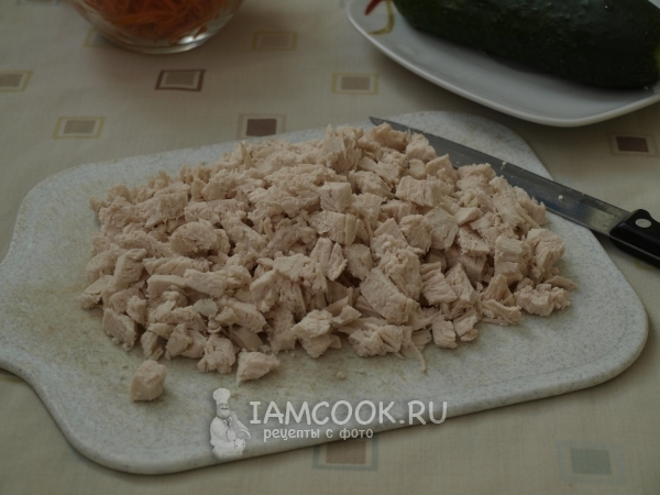 Порезать куриное филе