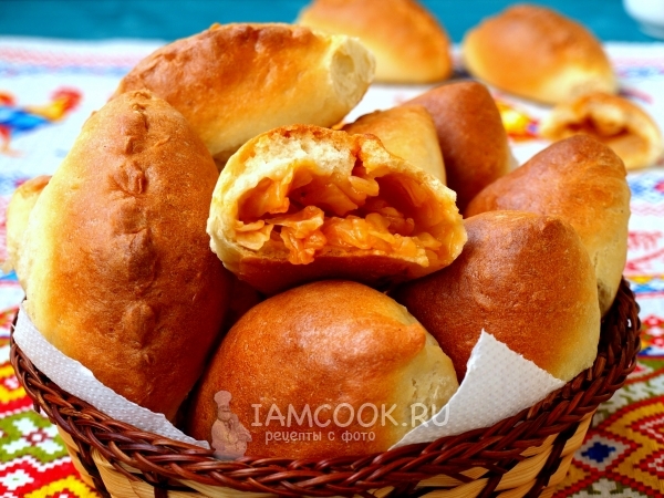 Постные пирожки с капустой