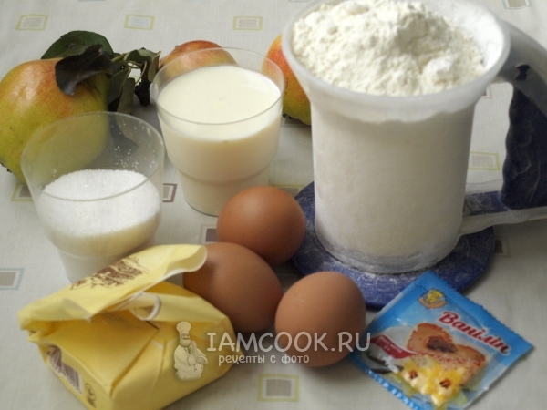 Ингредиенты для клафути с грушами