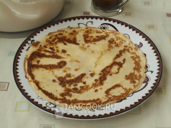 Положить на крем блинчик