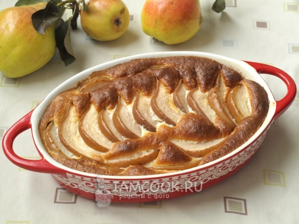 Фото клафути с грушами