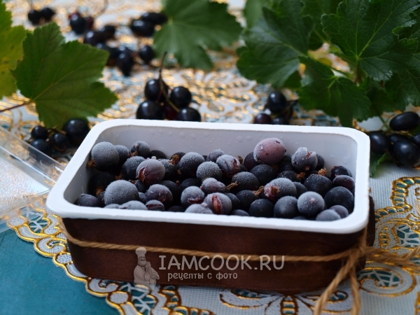 Рецепт замороженной чёрной смородины на зиму