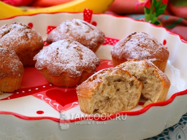 Рецепт банановых кексов в силиконовых формах