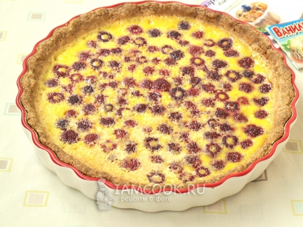Готовый Цветаевский пирог с малиной
