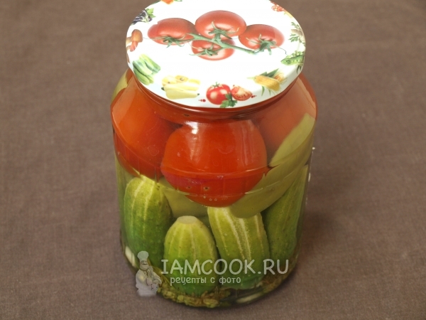 Залить овощи кипятком