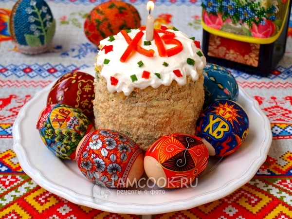 Салат «Пасхальный кулич»