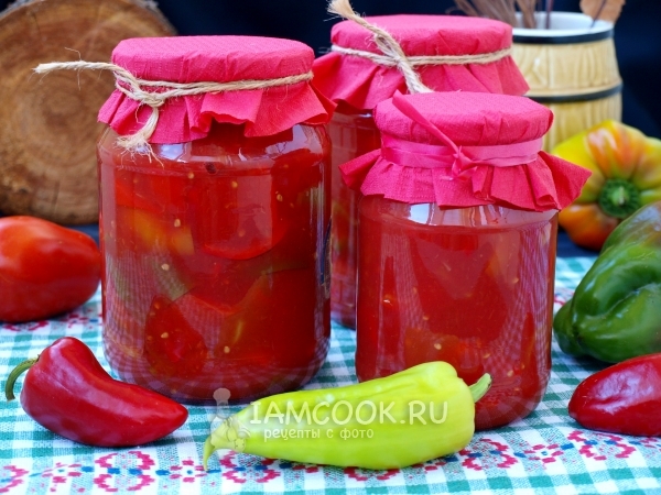 Рецепт лечо из перца и помидоров без уксуса