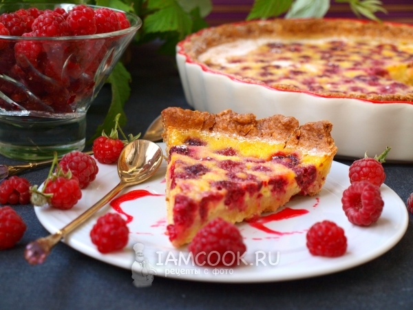 Фото Цветаевского пирога с малиной