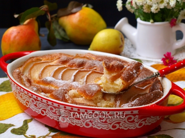 Рецепт клафути с грушами