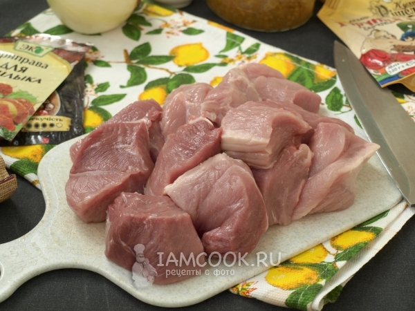 Порезать мясо