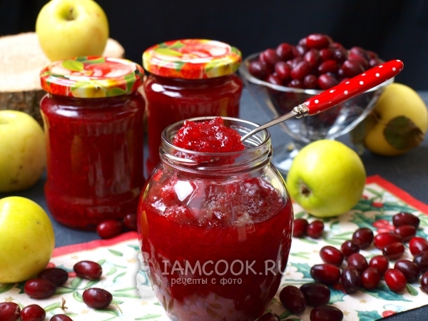 Рецепт джема из яблок и кизила