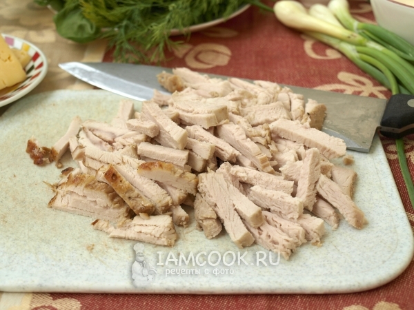 Порезать мясо