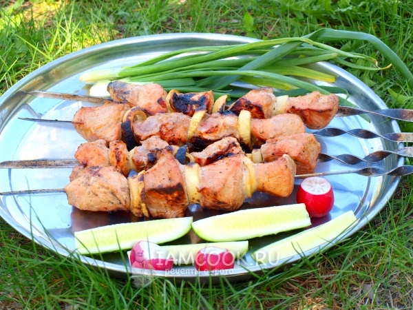 Рецепт шашлыка из свинины на мангале