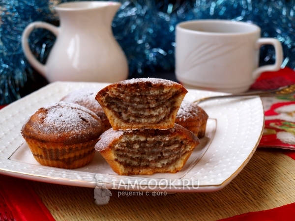 Фото кексов «Зебра»