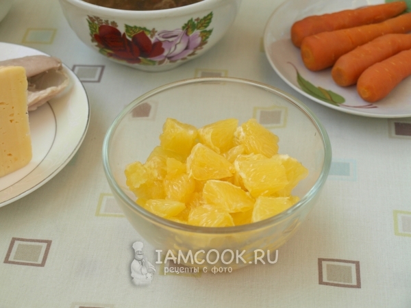 Порезать апельсин