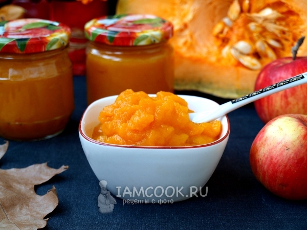 Рецепт яблочно-тыквенного пюре на зиму