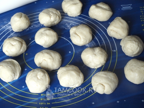 Разделить тесто на части