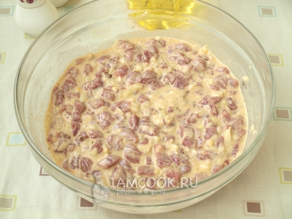 Размешать фарш