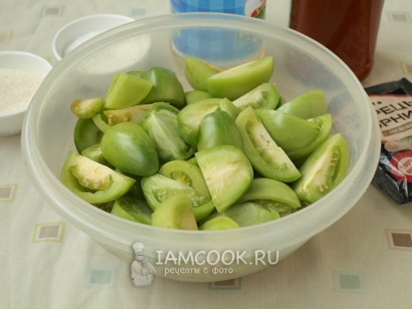 Порезать помидоры