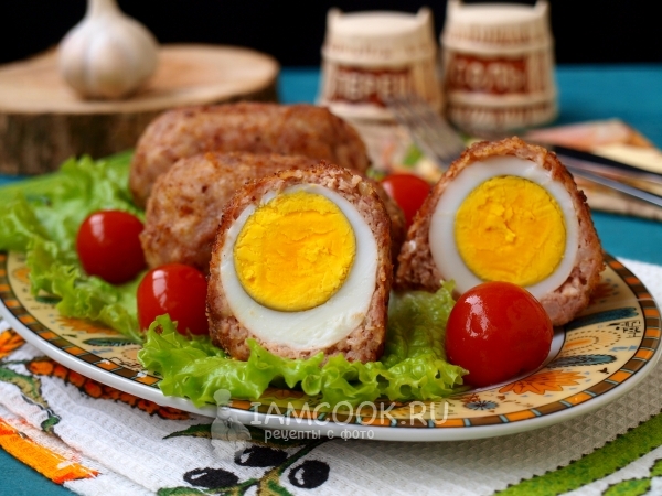 Рецепт котлет с яйцом внутри (фаршированные яйцом)