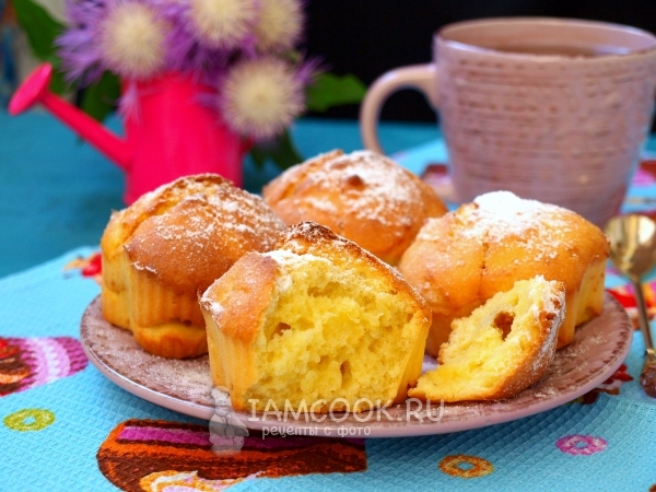 Творожные кексы без сливочного масла