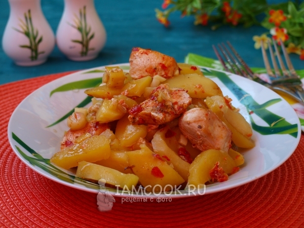 Курица с картошкой