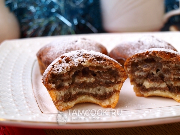 Рецепт кексов «Зебра»